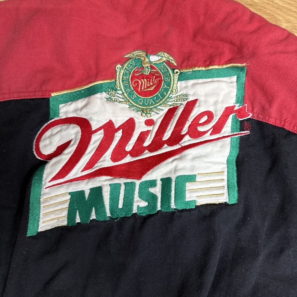 Vintage 70s Stormin Norman Miller Music Button Up Canvas‎ Vest - Picture 2 of 11